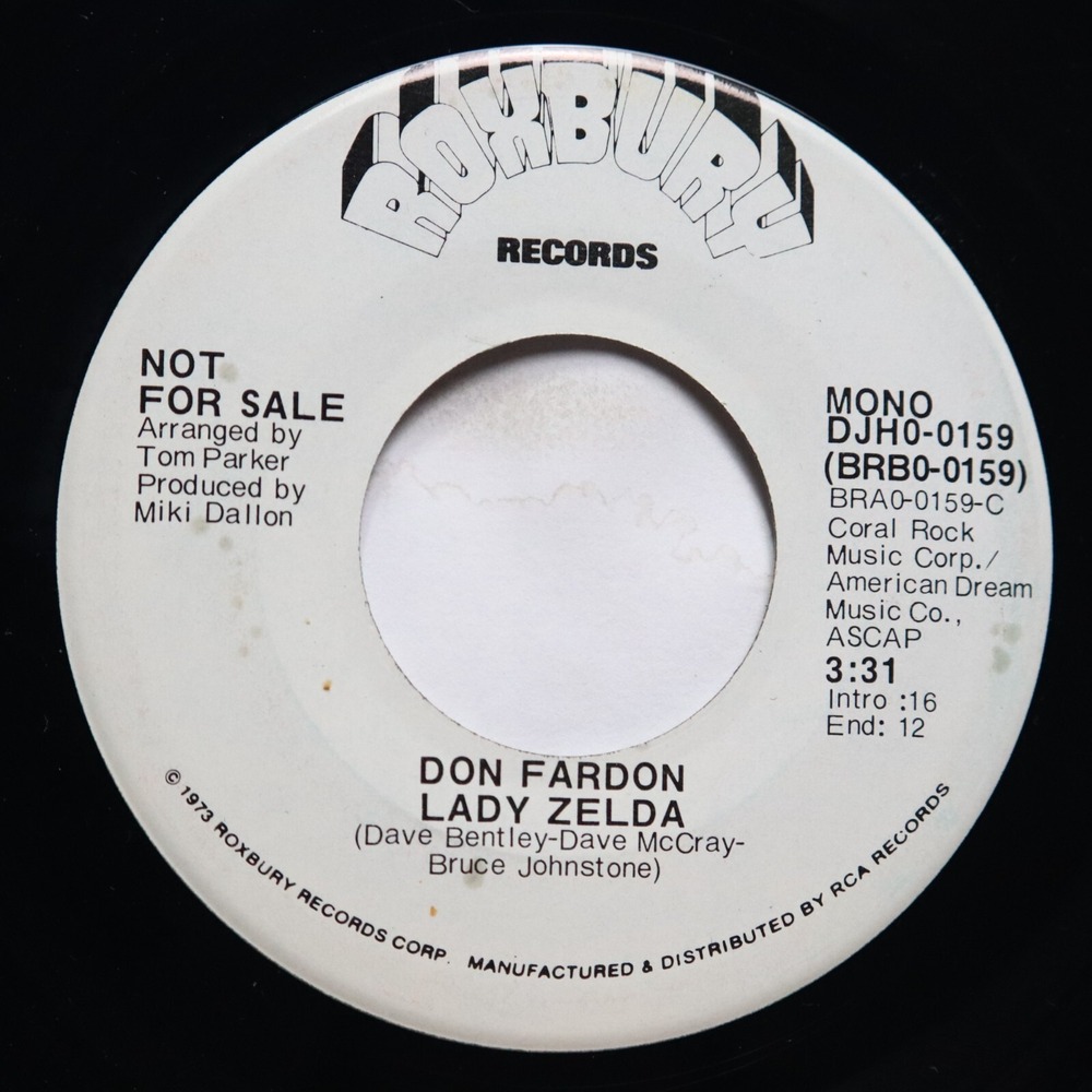 DON FARDON - LADEY ZELDA - FOLK ROCK 45 *PROMO*